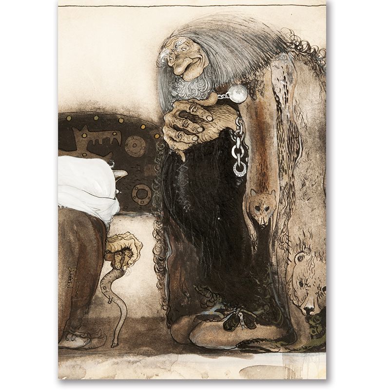 A2サイズ ヨン・バウエル ポスター 二人のトロール スウェーデン 北欧