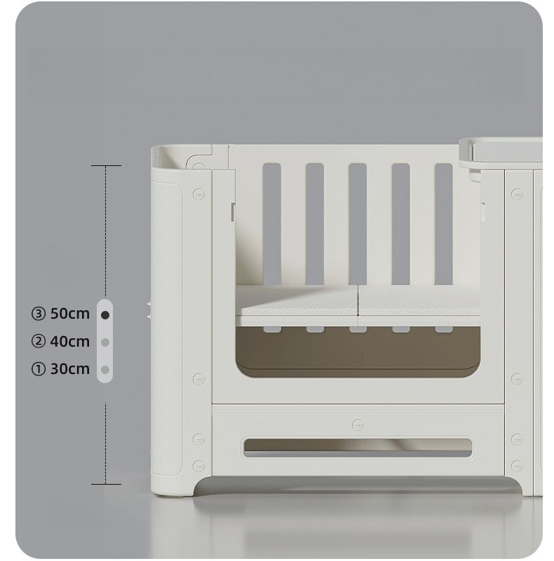 数量 ベビーサークル マットレス付 プレイヤード 高さ調整 オムツ換え台付き 折りたたみ式 ベビーベッド 出産祝い 新生児 赤ちゃん 安全設計 グレー