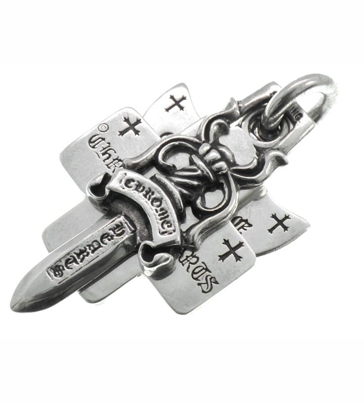 クロムハーツ CHROME HEARTS 3トリンケッツ シルバー ネックレス ペンダント トップ 46950