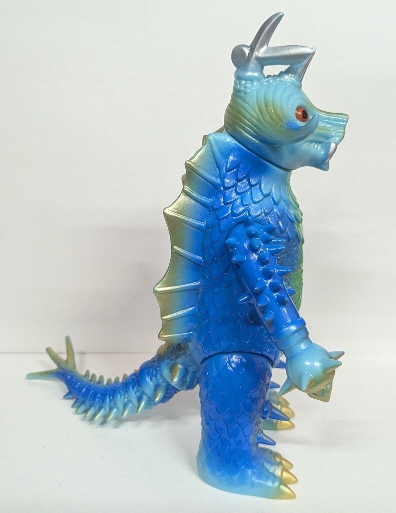 B-CLUB ブルマァク復刻版怪獣シリーズ バラバ(水色成型/緑&青&金