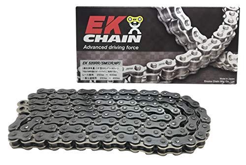 EK イーケー SXリングシールチェーン 520 RR SM シルバー 100 L セミプレスクリップジョイント