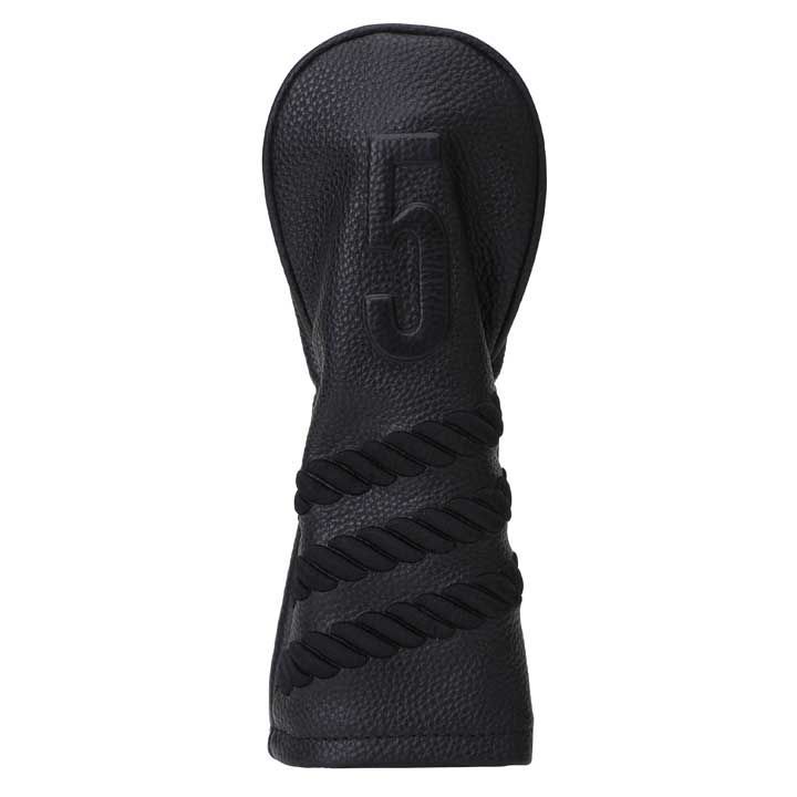 ベゼル VESSEL HC 1123 LUX ヘッドカバー Embossed Leather UT ユーティリティ U 5 用 ストライプ ブラック 天然皮革