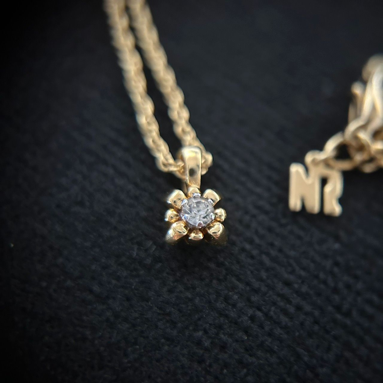 NINA RICCI ニナリッチ ネックレス フラワーモチーフ ラインストーン