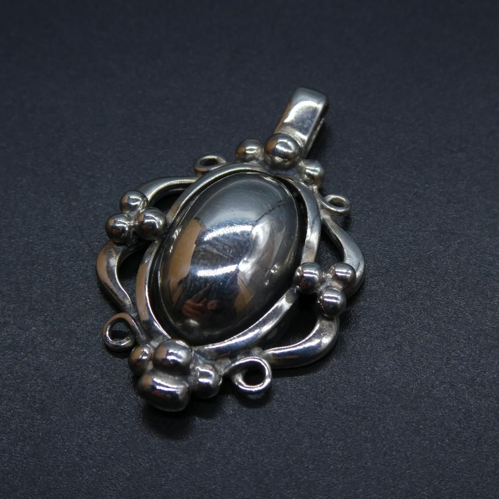 廃盤品 1989年 ジョージ ジェンセン SV 925 ペンダント トップ Georg Jensen 純銀 銀製 シルバー