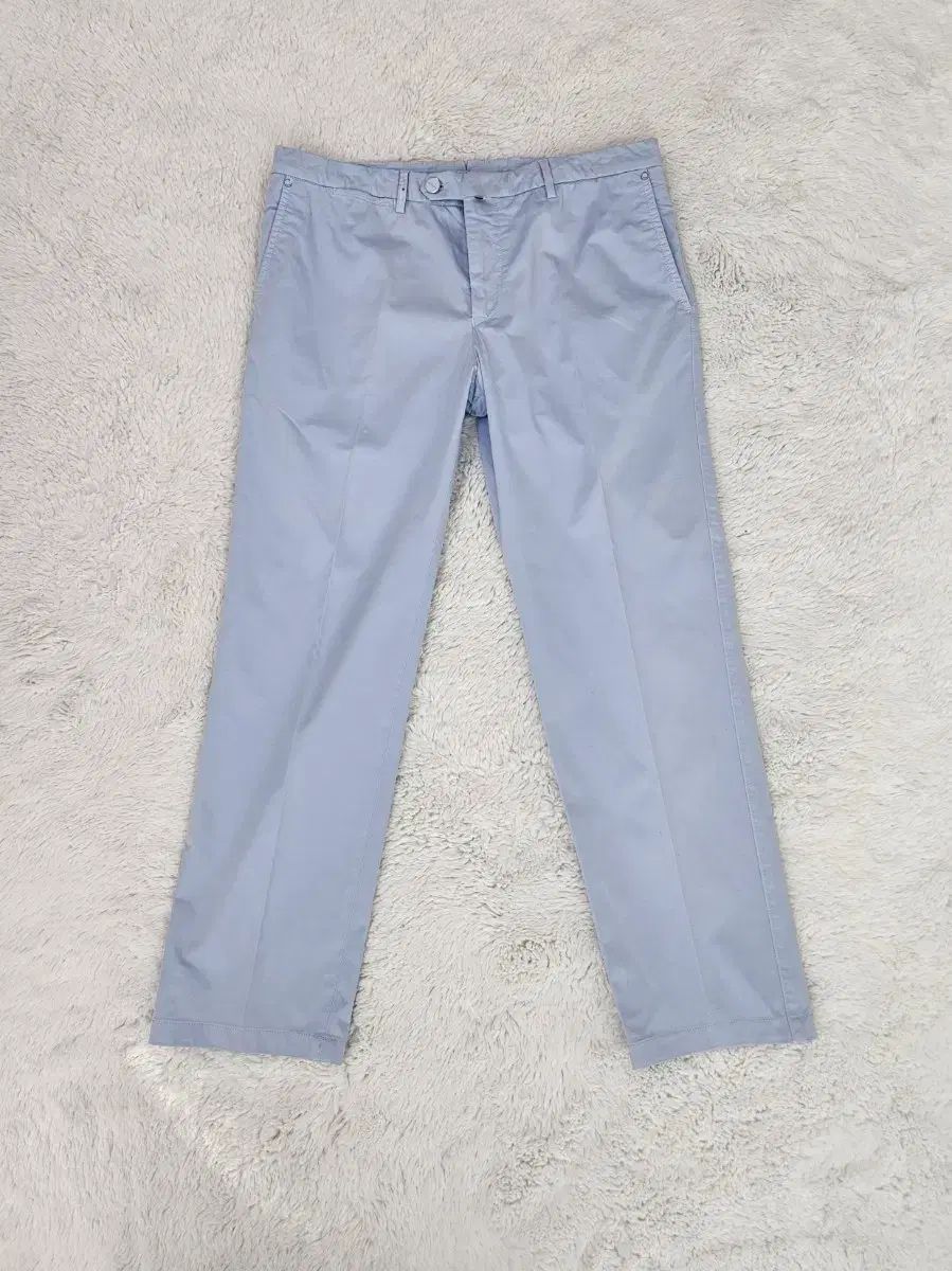 キートン スカイブルー ストレッチ コットン チノ パンツ