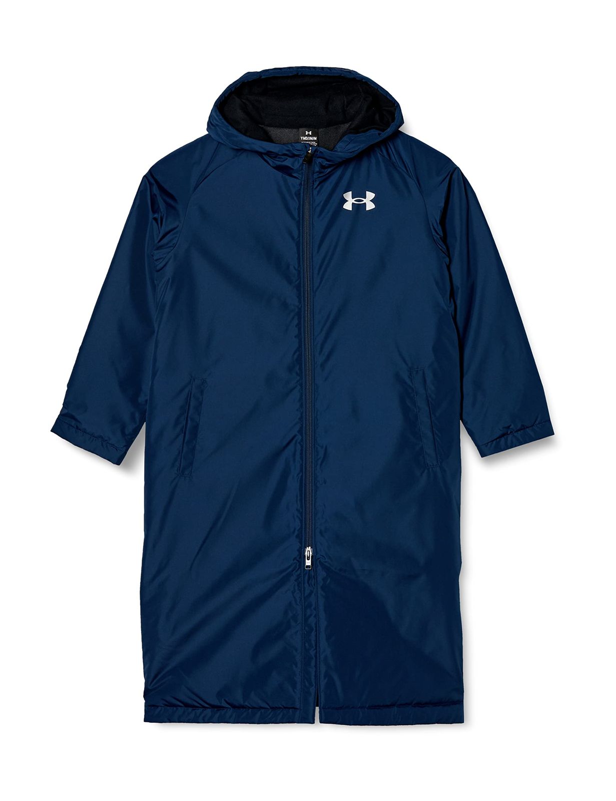 アンダーアーマー UA INSULATED LONG COAT Academy Black Metallic Silver YL