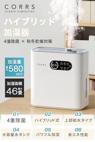 加湿器 大容量 6 5 L 2025冬新登場 除菌ライト 湿度設定 水漏れ防止 ハイブリッド式 加熱式 超音波式 卓上 間欠モード 4重除菌 マイナスイオン アロマ対応 上から給水 ポンプ式 ヒーター付き 静音 高温除菌 省エネ 空気 d 3 e 4 a f 0