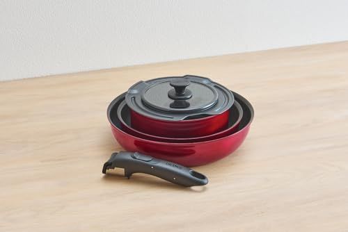 サーモス デュラブルシリーズ 取っ手のとれるフライパン5点セットDA IH ガス対応 ディープレッド フライパン 鍋は食洗機対応 KSD 5 A DRpo 39 2 faf 4