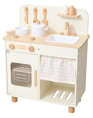 ケラッタ mokuwa おままごとキッチン 木製 調理器具付き 8点セット おもちゃキッチン 知育玩具 台所 子供用 女の子 男の子 プレゼントpo e 766 f 5 fd