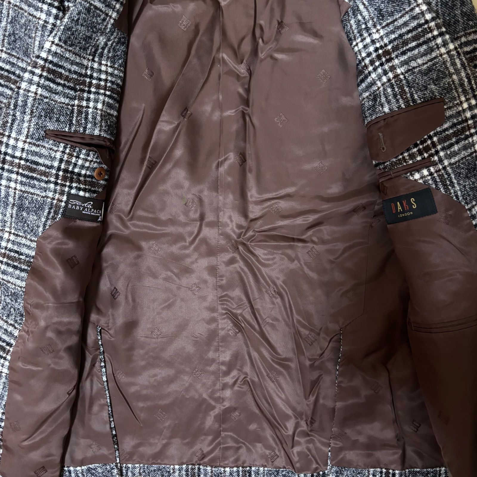 ZK36 DAKS LONDON ダックス テーラードジャケット チェック柄 ベビー