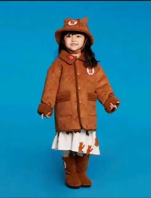 BEBE DE PINO ベベデピノ ババクマフェイクムートンコート 130