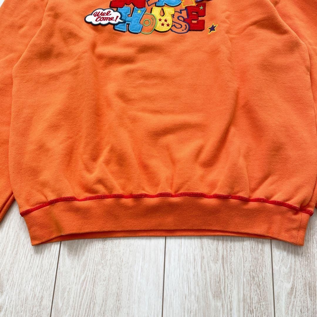 90s 00s MIKI HOUSE オールド ミキハウス オレンジ スウェット 