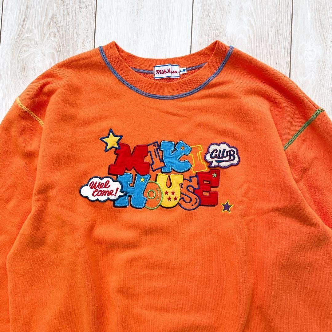 90s 00s MIKI HOUSE オールド ミキハウス オレンジ スウェット