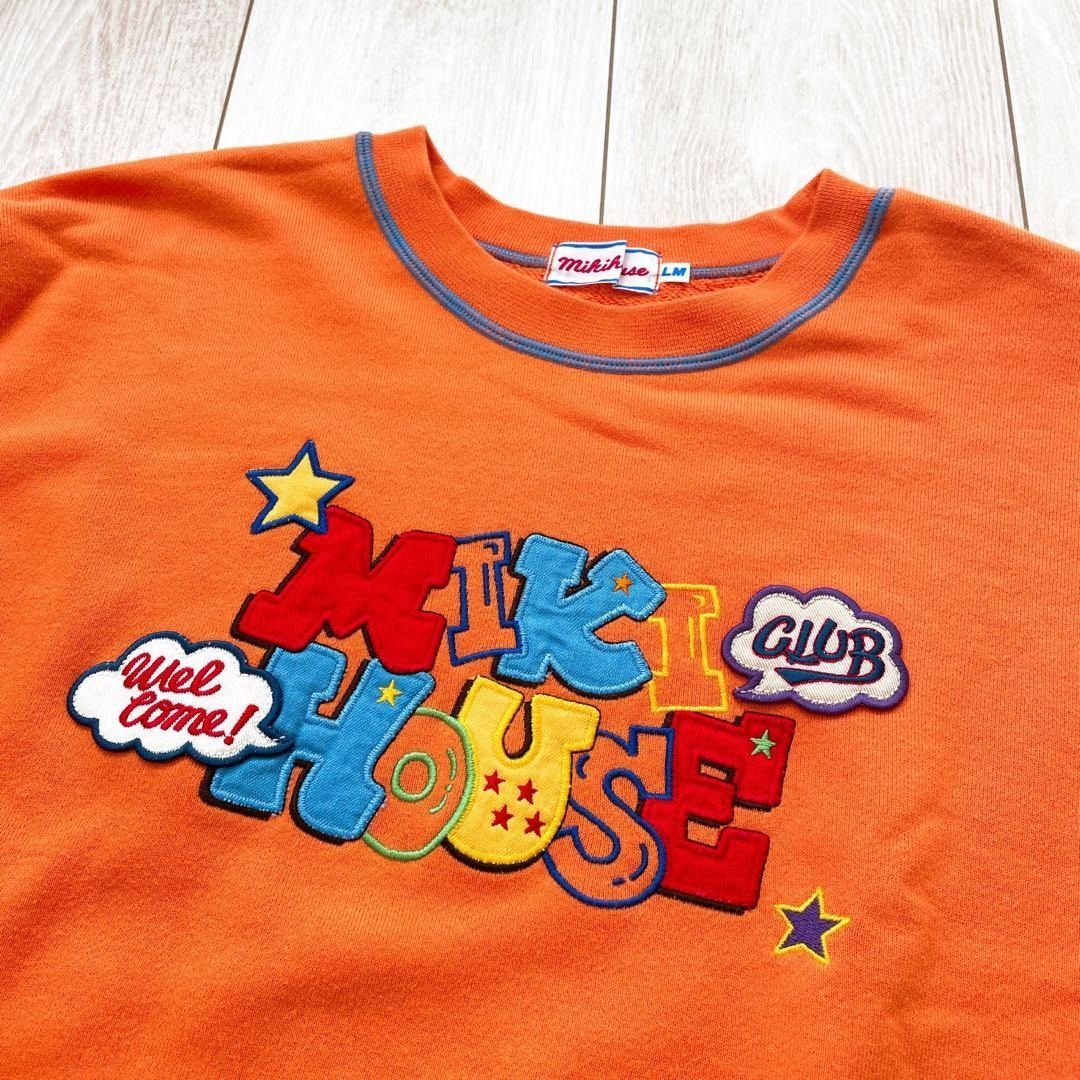 90s 00s MIKI HOUSE オールド ミキハウス オレンジ スウェット 