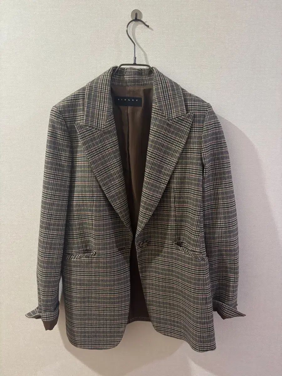 シスレー sisley チェック ジャケット