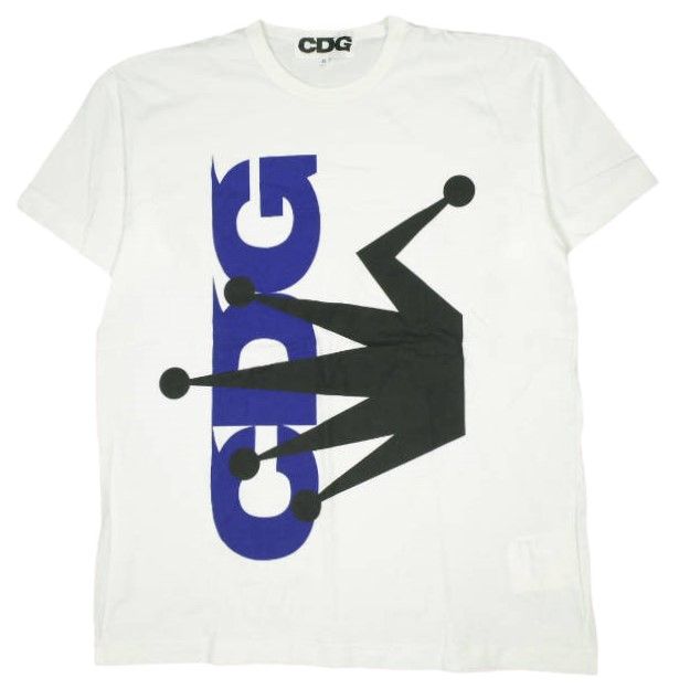 CDG x STUSSY COMME des GARCONS コムデギャルソン ステューシー 19SS CROWN LOGO TEE ロゴプリントTシャツ SZ-T016 XL ホワイト 半袖 CDG x STUSSY COMME des GARCONS コムデギャルソン ステューシー 19SS