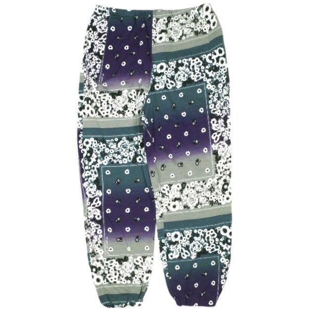 Needles x NOMA t d ニードルス ノーマティーディー 22 AW 別注 日本製 String Sweat Pant Cotton Jersey フラワー バンダナ柄 スウェットパンツ N 34 NNCS 03 S DRAW YOUR GARDEN