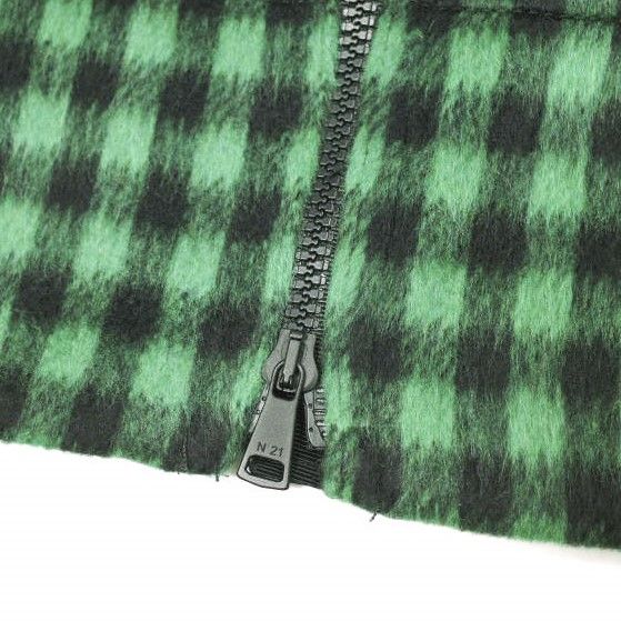 N°21 ヌメロヴェントゥーノ 22AW ヴィシーチェックシャギースカート 22I-C151-3001 40 GREEN 定価75,900円 ロング タイト ペンシル ブロックチェック 神崎恵さん着用 ボトムス【新古品】【中古】【N°21】 新品 N°21 ヌメロヴェントゥーノ 22AW ヴィシーチェックシャギー