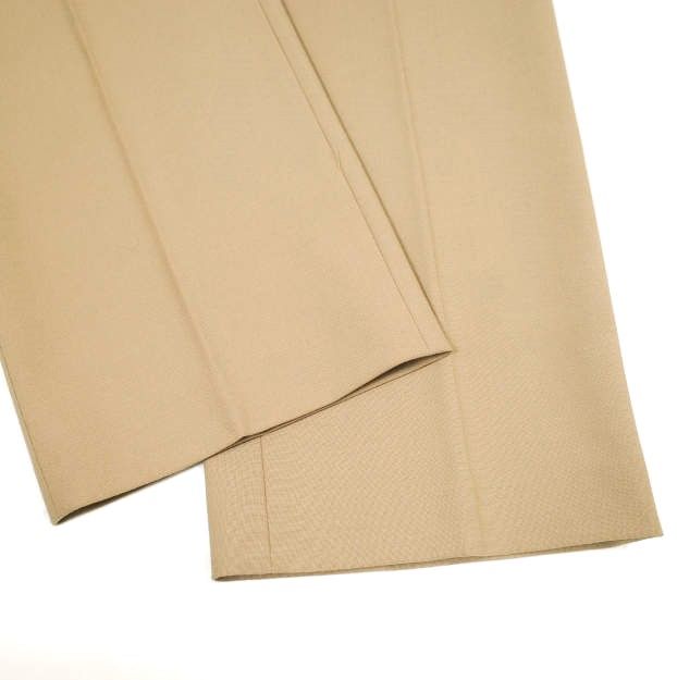  N°21 ヌメロヴェントゥーノ 22 SS イタリア製 ポリエステルウール ノープリーツトラウザーズ 5 B TESSUTO SW 031 3035 38 BEIGE 定価80 300円 ストレート パンツ ボトムス g 22993 スラックス パンツ