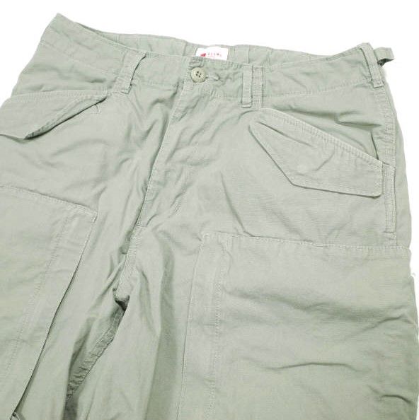 BEAMS JAPAN ビームスジャパン 22SS 日本製 Heli Crew Shorts ヘリクルーショーツ 11-25-2349-874 M SAGE コットンリップストップ カーゴ ショートパンツ ボトムス【中古】【BEAMS JAPAN】 BEAMS JAPAN ビームスジャパン 22SS 日本製 Heli Crew Shorts ヘリ