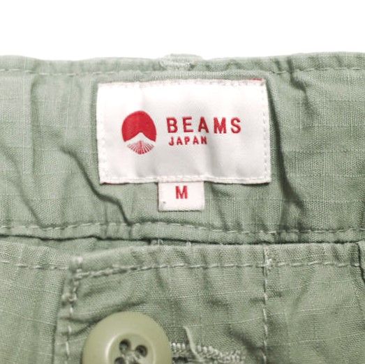 BEAMS JAPAN ビームスジャパン 22SS Heli Crew Shorts ヘリクルーショーツ 11-25-2349-874 M SAGE リップストップ カーゴ ショートパンツ BEAMS JAPAN ビームスジャパン 22SS 日本製 Heli Crew Shorts ヘリ