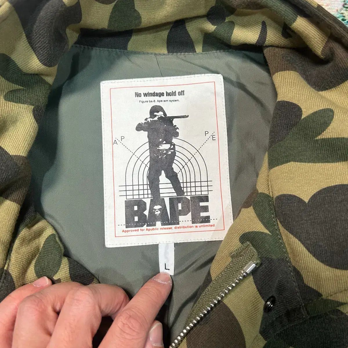 L 90s A BATHING APE(アベイシングエイプ) 迷彩柄 M-65 ジャケット