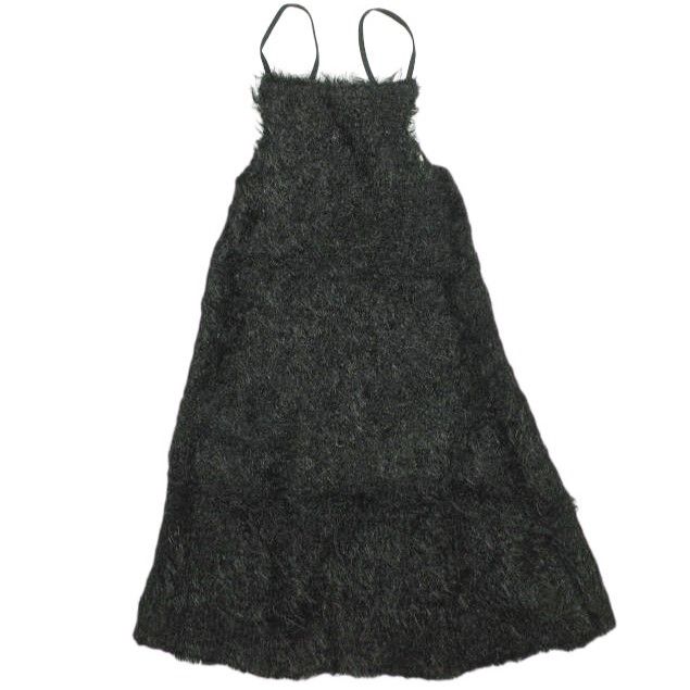 TAN タン 23AW 日本製 LLIC LIKE DRESS メタリックライクドレス TN23FW022 Free GROSS BLACK キャミソール ワンピース トップス【新古品】【中古】【TAN】 新品 TAN タン 23AW 日本製 LLIC LIKE DRESS メタリックライクドレス
