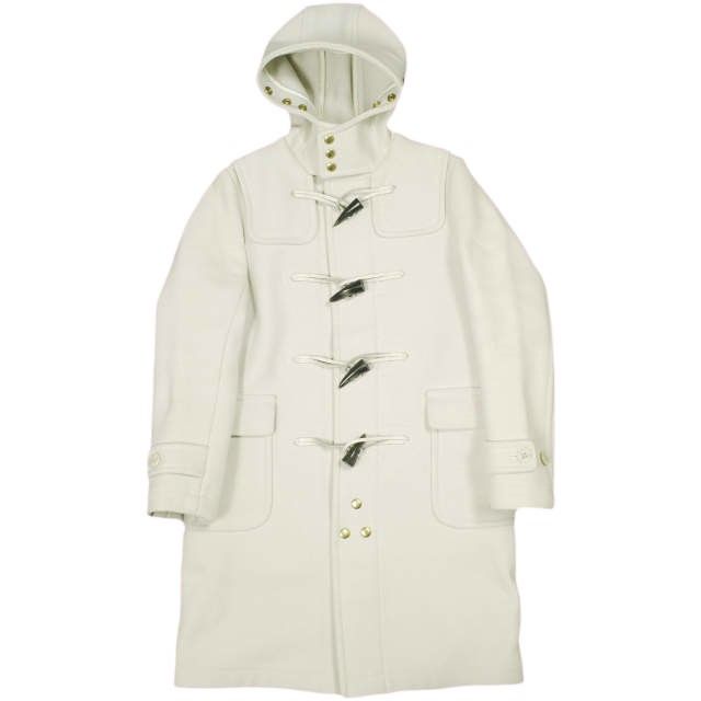 SCYE BASICS サイベーシックス 日本製 ウールメルトン ダッフルコート 5218-73543 36 IVORY アウター SCYE BASICS サイベーシックス 日本製 ウールメルトン ダッフルコート