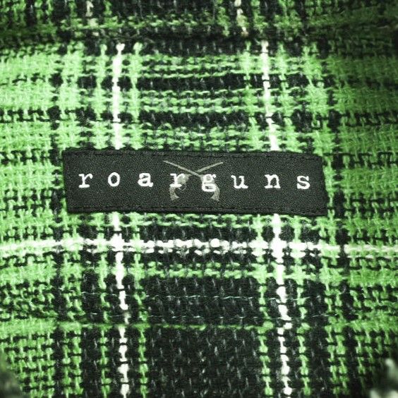 roarguns ロアーガンズ 24SS 日本製 PLAID ZIP SHIRTS カットオフ