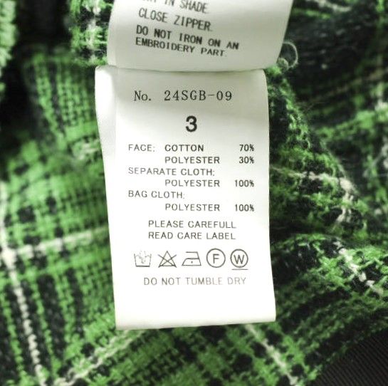 roarguns ロアーガンズ 24SS 日本製 PLAID ZIP SHIRTS カットオフ