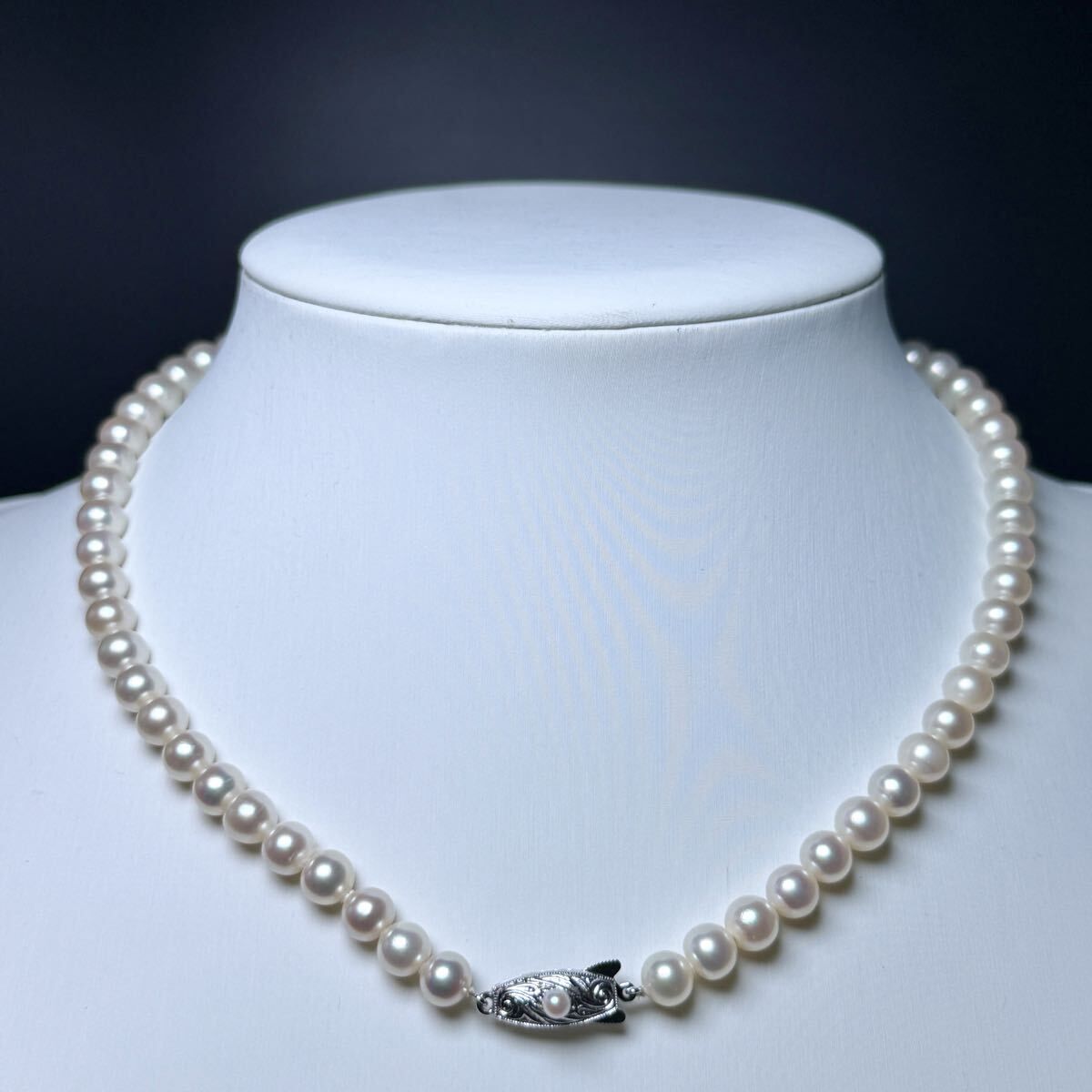 花珠級【田崎真珠】TASAKI/タサキ アコヤパール ネックレス 6.49〜7.06