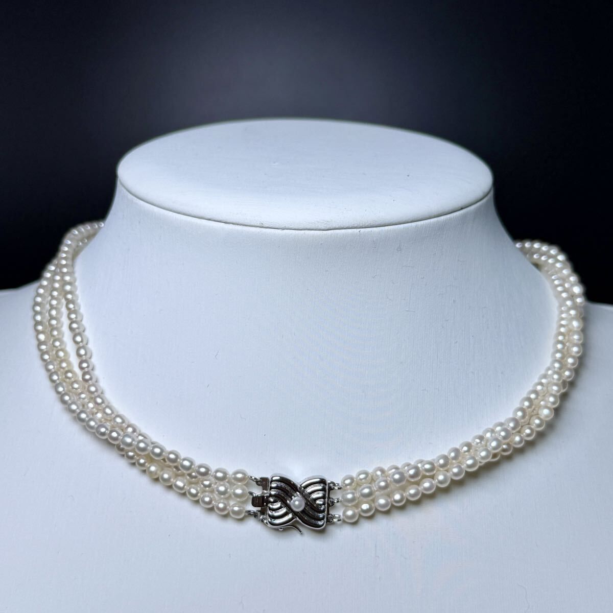 TASAKI/タサキ【3連】淡水パール ネックレス ベビーパール 21.5g 42 