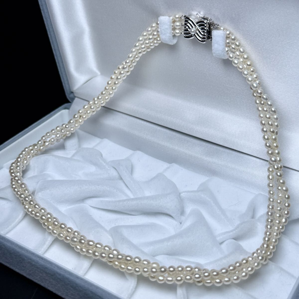 TASAKI/タサキ【3連】淡水パール ネックレス ベビーパール 21.5g 42 