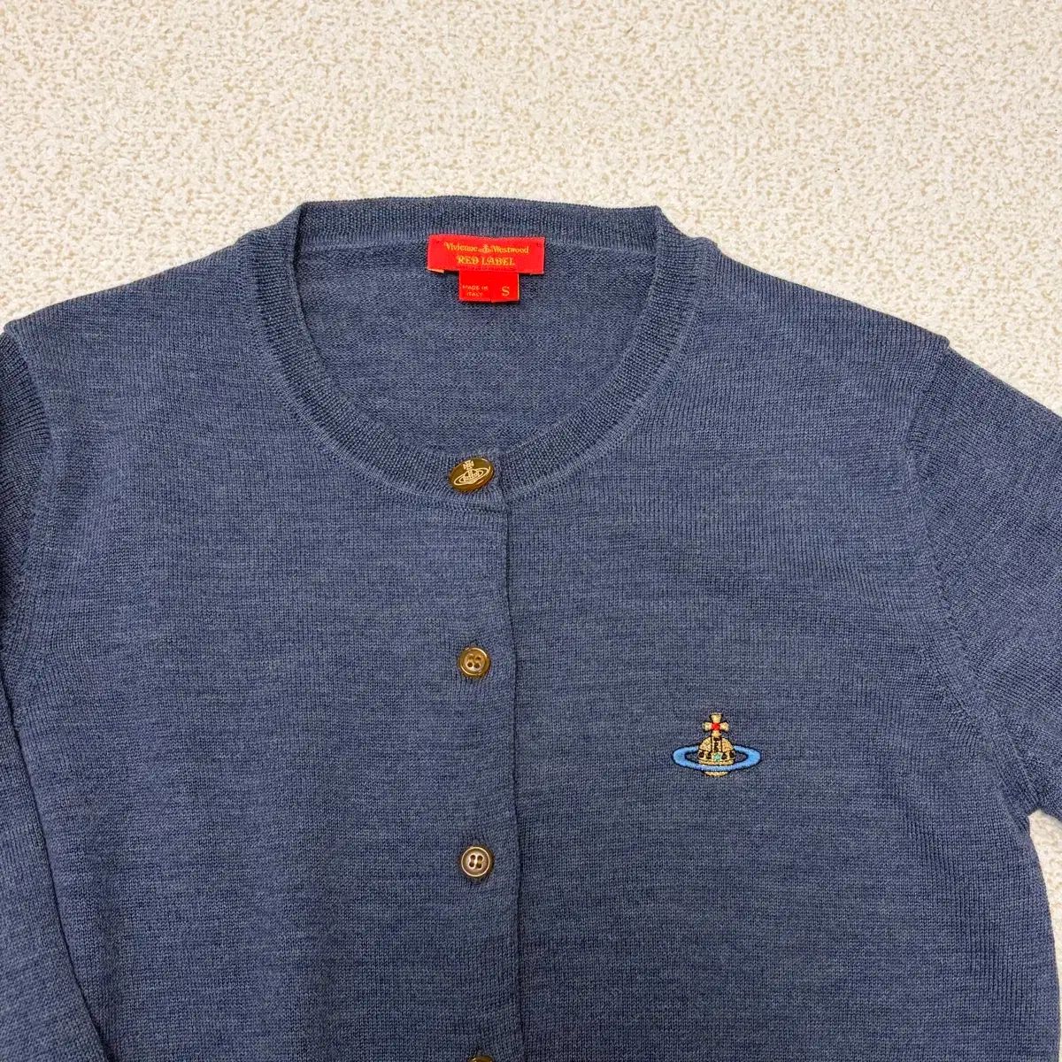 Vivienne Westwood ウール ネイビー カーディガン - メルカリ