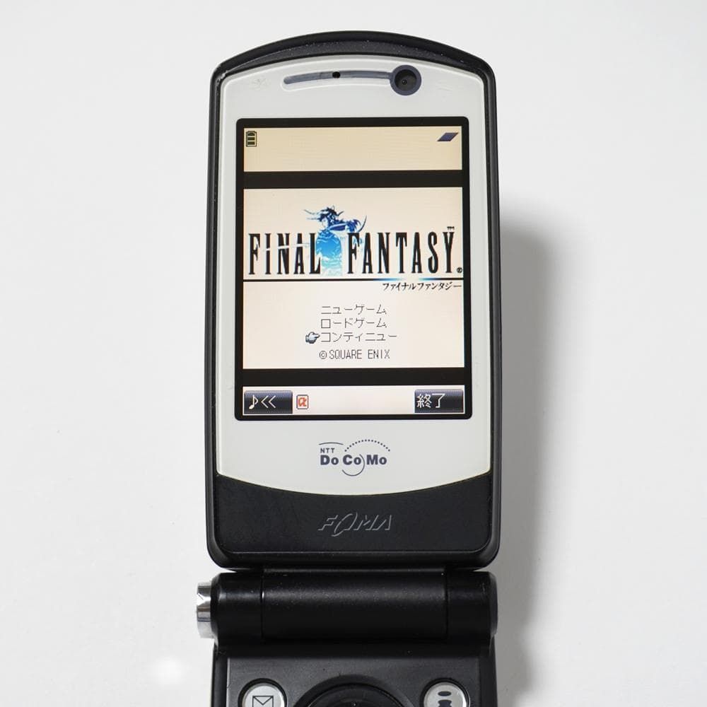docomo FOMA P900iV ファイナルファンタジーコラボ品 ドコモ DOCOMO P900iv ファイナルファンタジー コラボ 携帯 モック