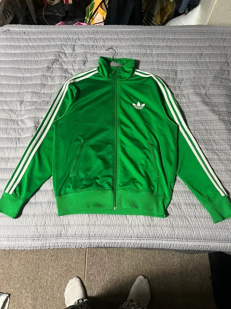 アディダス ファイヤーバード グリーン トラック ジャケット M