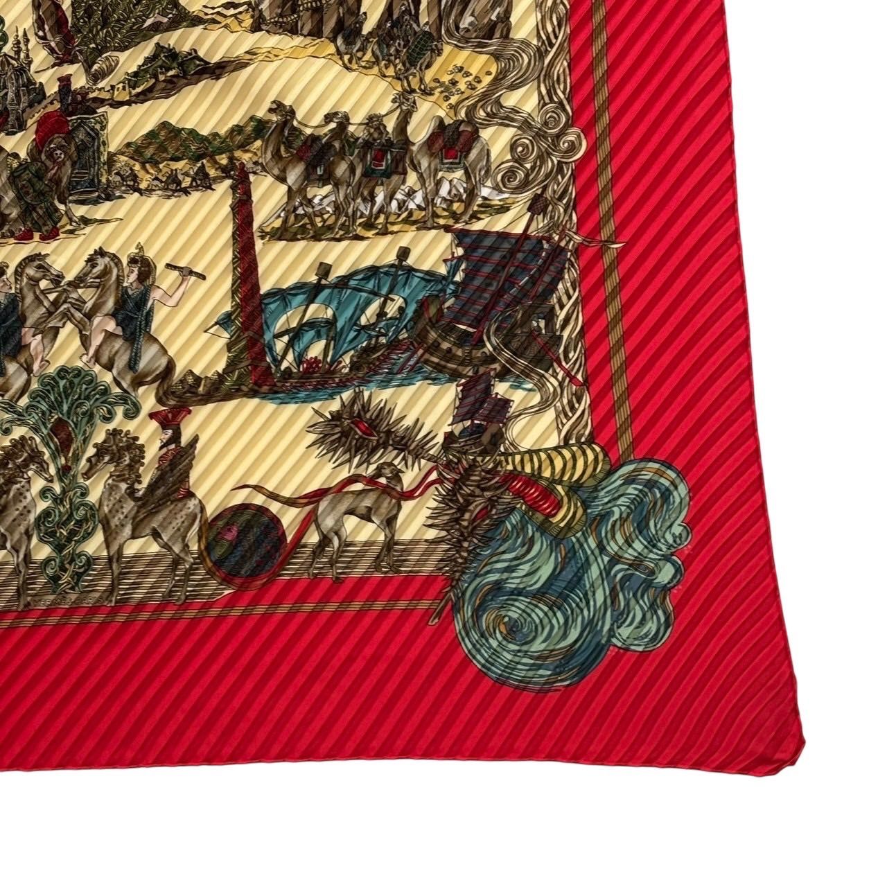 HERMES エルメス スカーフ プリーツスカーフ プリーツカレ カレ90 Au