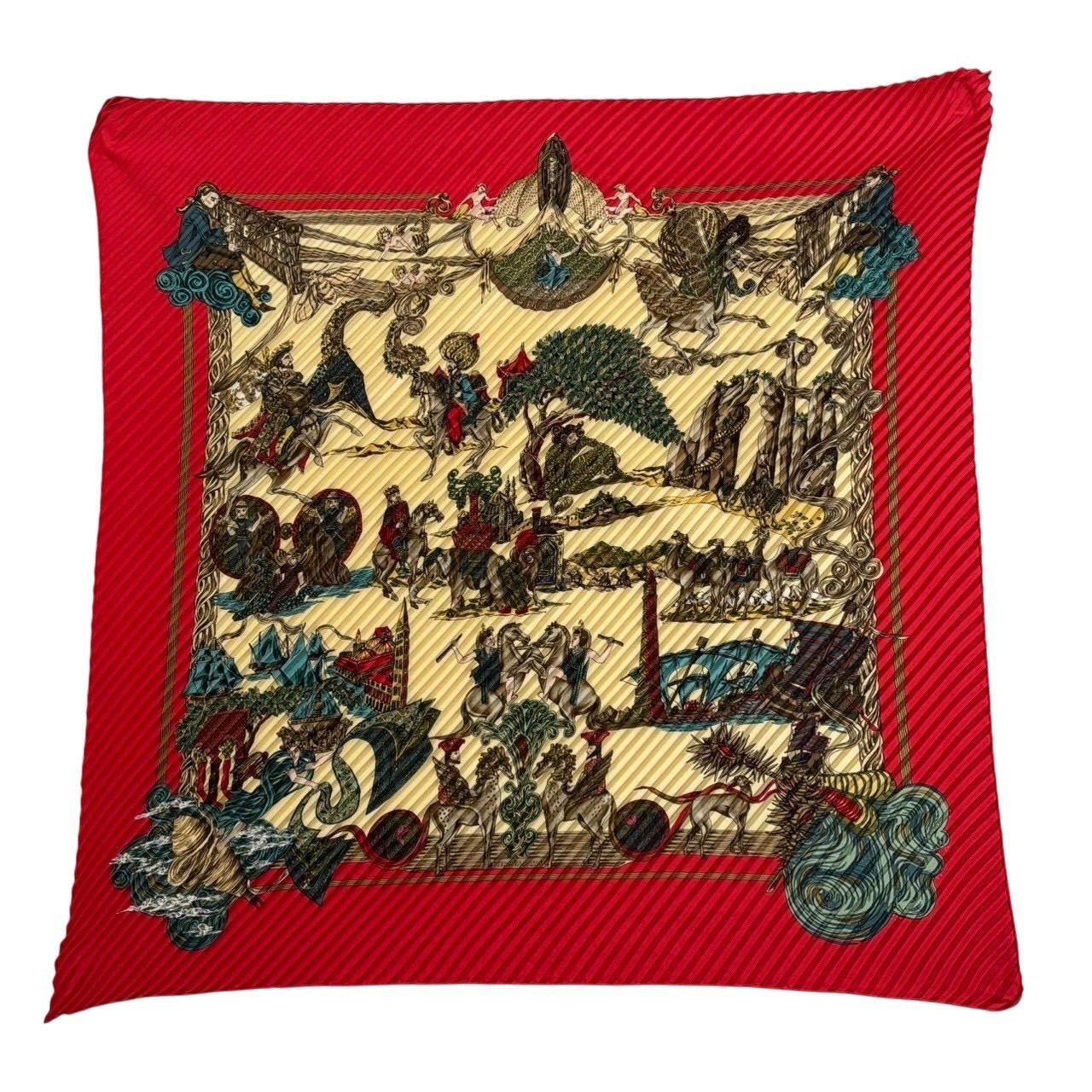 HERMES エルメス スカーフ プリーツスカーフ プリーツカレ カレ90 Au