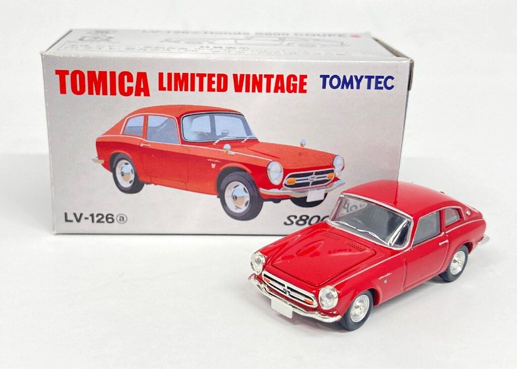 トミーテック TOMICA LIMITED VINTAGE Honda S800 クーペ (赤) LV-126a