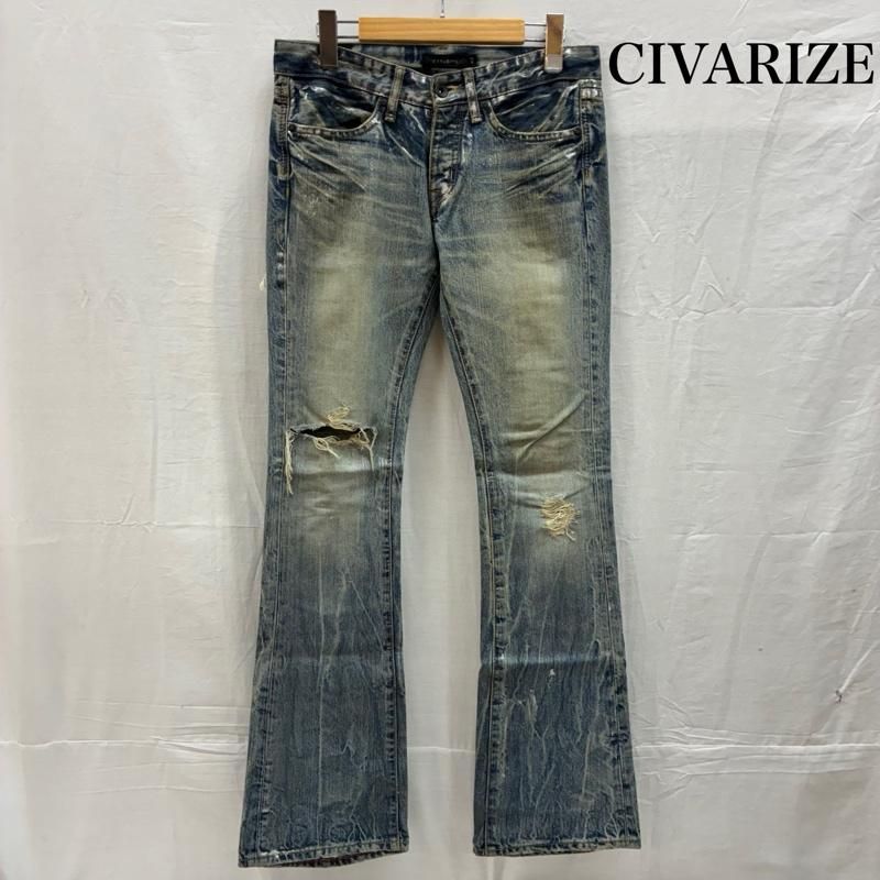 シウ゛ァーライズ クラッシュ ダメージ リペア ペンキ グランジ フ デニムパンツ Y 2 K メンズ 42 ISItems 古着