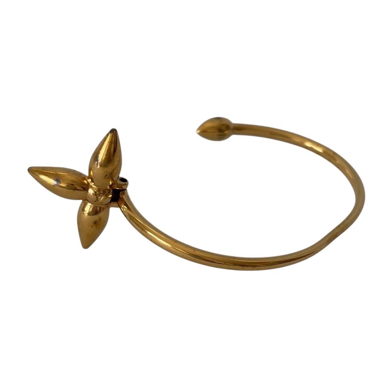 LOUIS VUITTON ルイヴィトン M 00664 ブレスレット リジットルイゼット バングル アクセサリー 小物 GP ゴールド