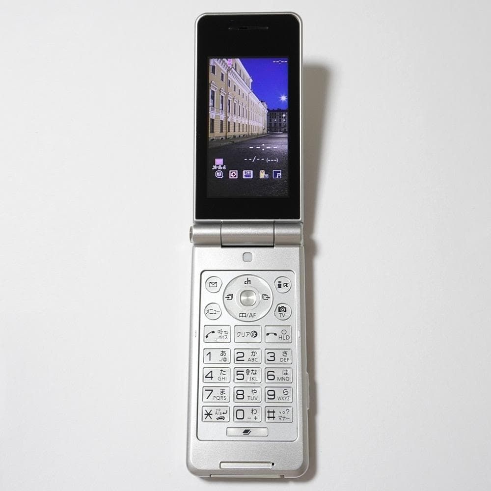 docomo P-07B シャンパンゴールド FOMA 3G ガラケー ワンセグ搭載 pop