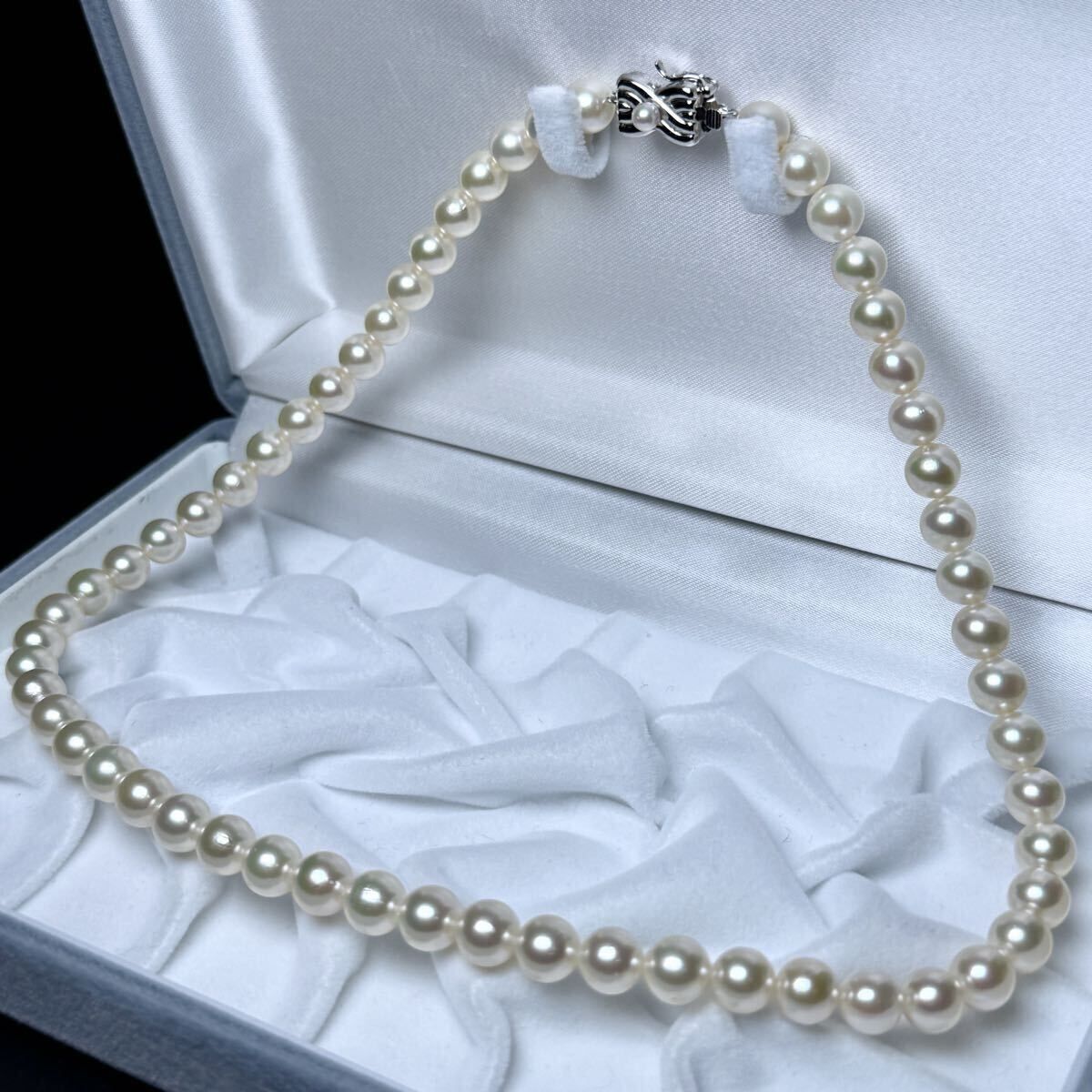 TASAKI タサキ アコヤパール ネックレス 7 04〜7 54㎜ 31 3 g 42㎝ 本真珠 アクセサリー 田崎 pearl jewelry necklace ホワイト系