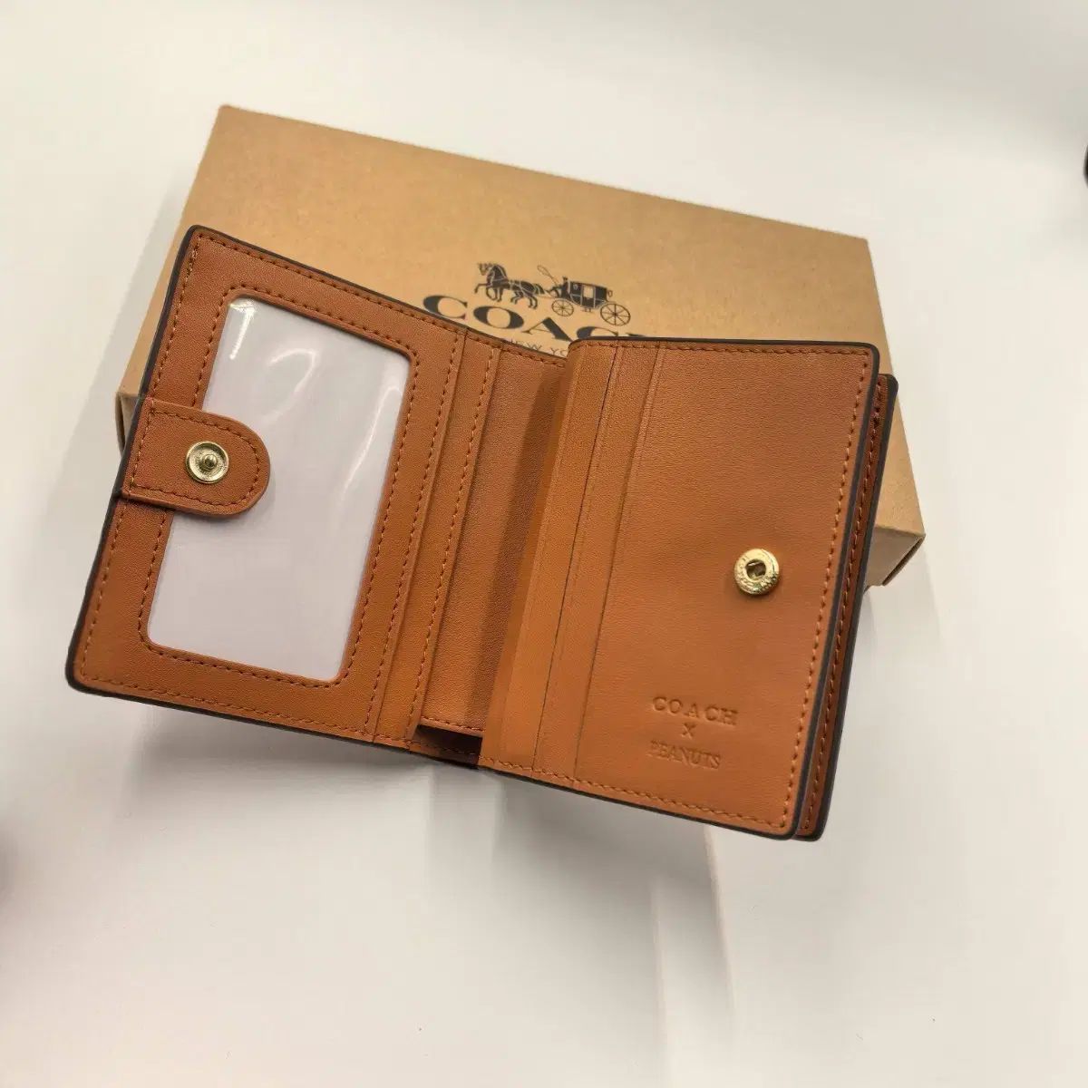 COACH スヌーピー 二つ折り財布 ブラウン 新品 フルセット CBN32 
