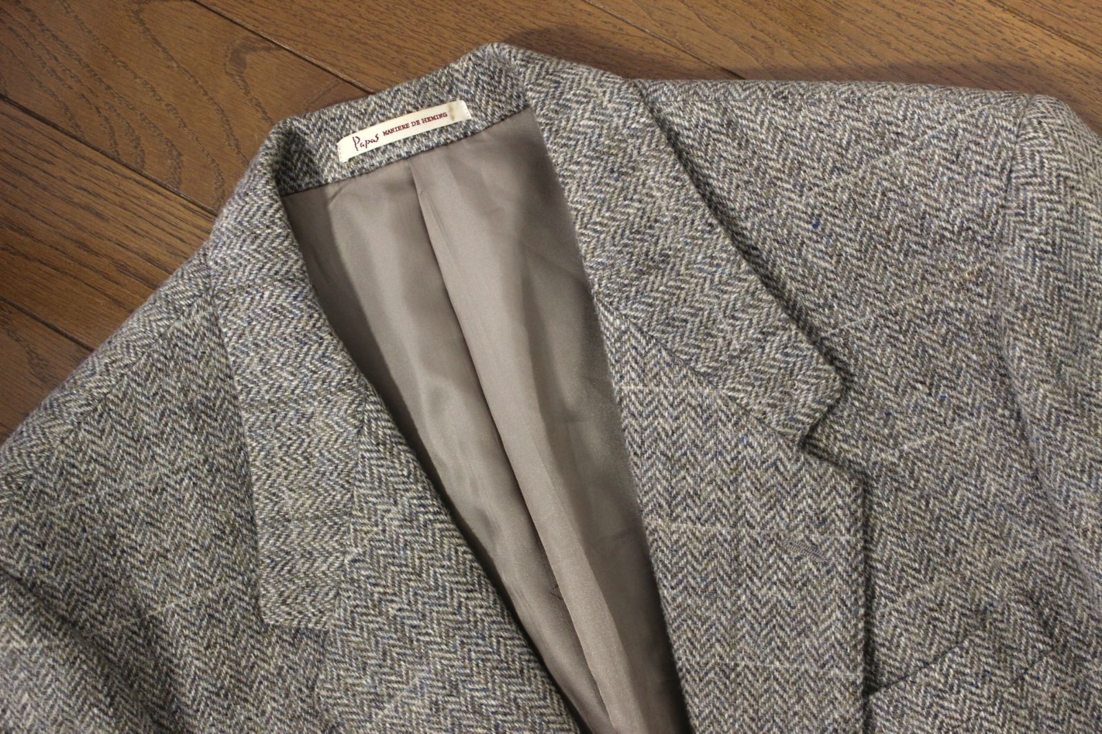 極美品】パパス × ハリスツイード ジャケット L48 メンズ A7 3L 
