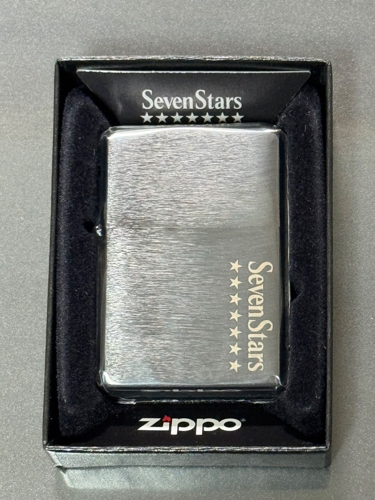 ジッポ zippo セブンスター ブラックチタン 限定品 2面刻印 ジッポ zippo セブンスター ブラックチタン 限定品 2面刻印