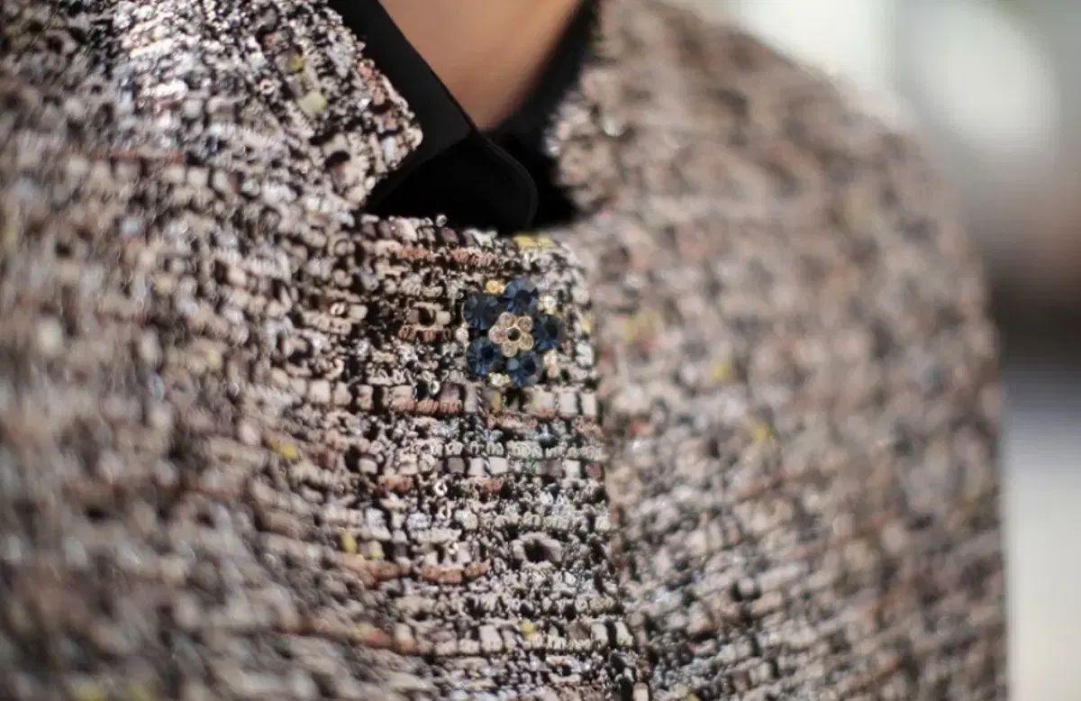 ジュスルー ツイード ベスト ロング丈