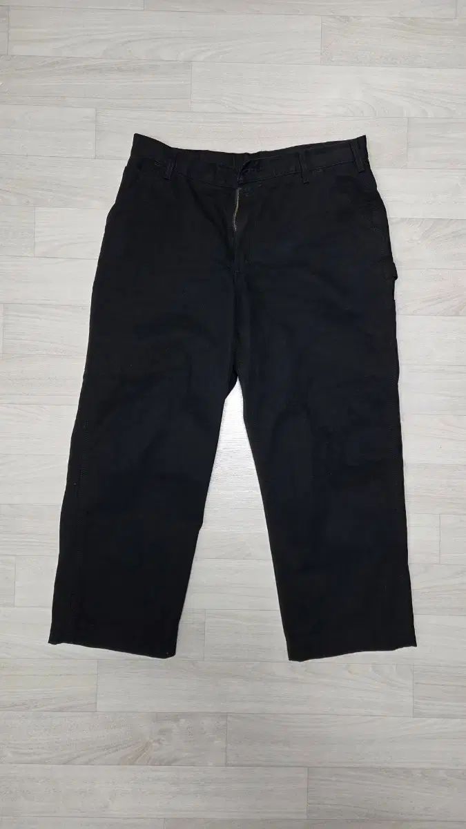 カーハート シングルニー カーペンター ブラック 38 x 32