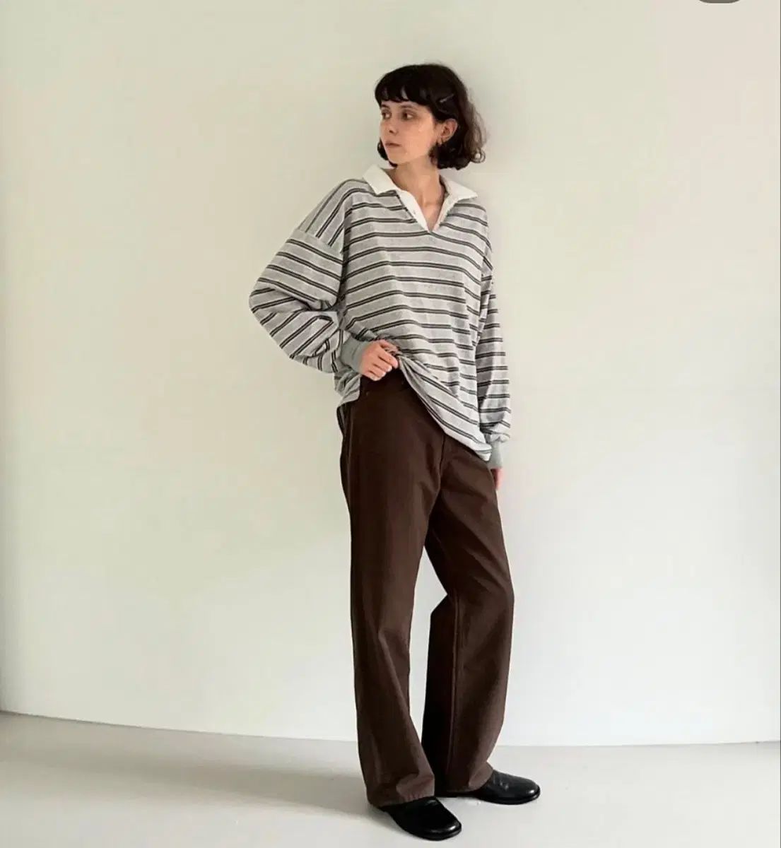 バイムード ヴィンテージ シーグリ cignature パンツ ブラウン S