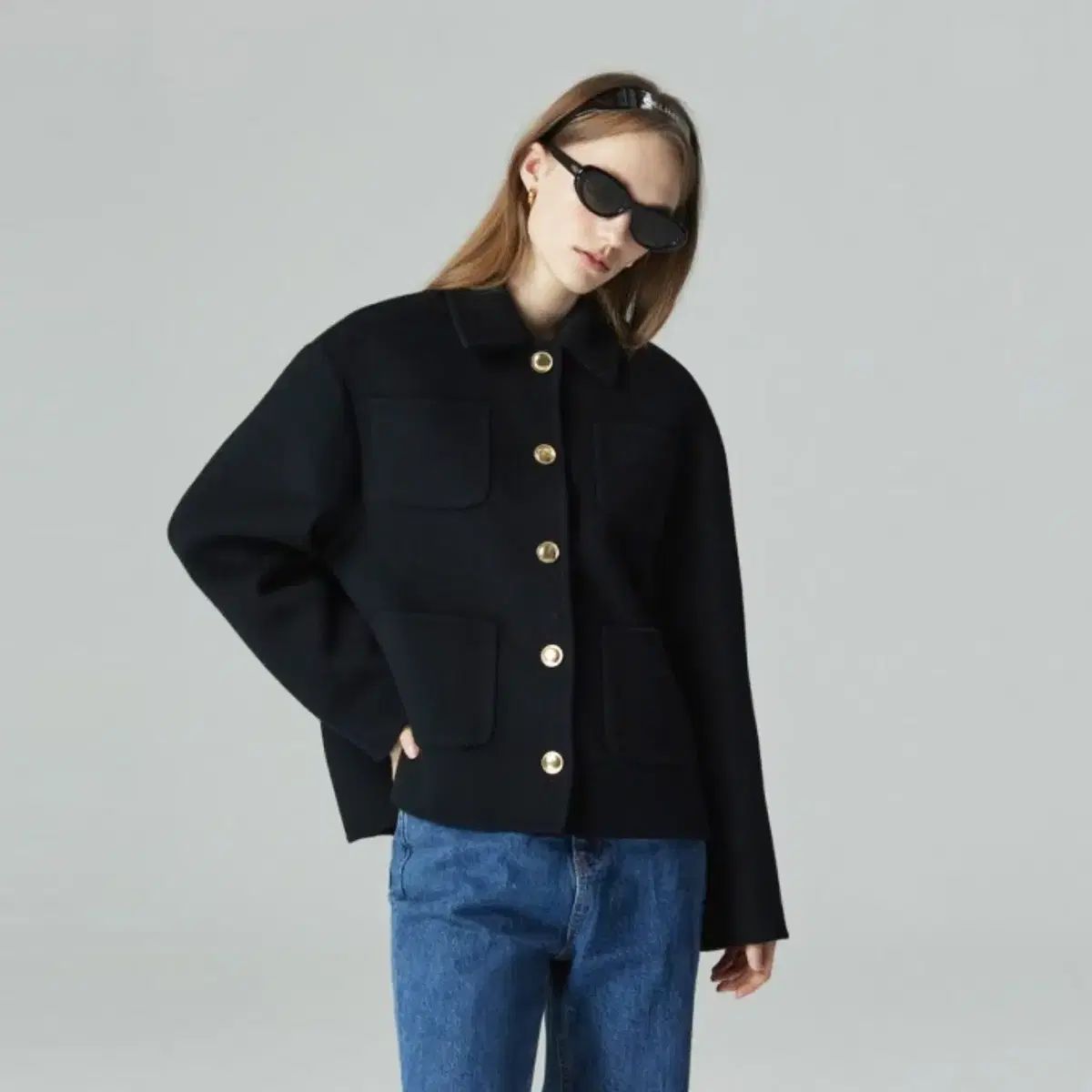 젬마월드 MMMM マーティン GOLDボタン ショートコート フリーサイズ